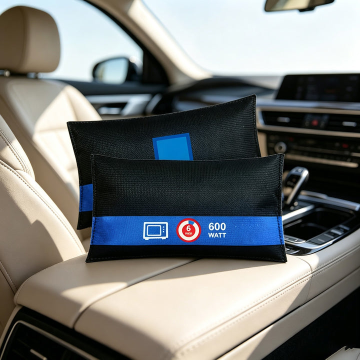Reusable dehumidifying bag with color indicator