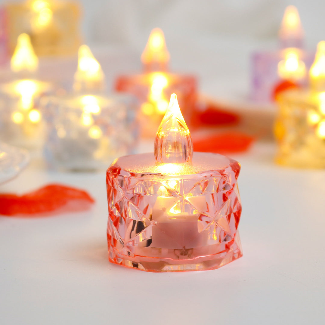 LED Crystal Candle Light for atmospheric lighting