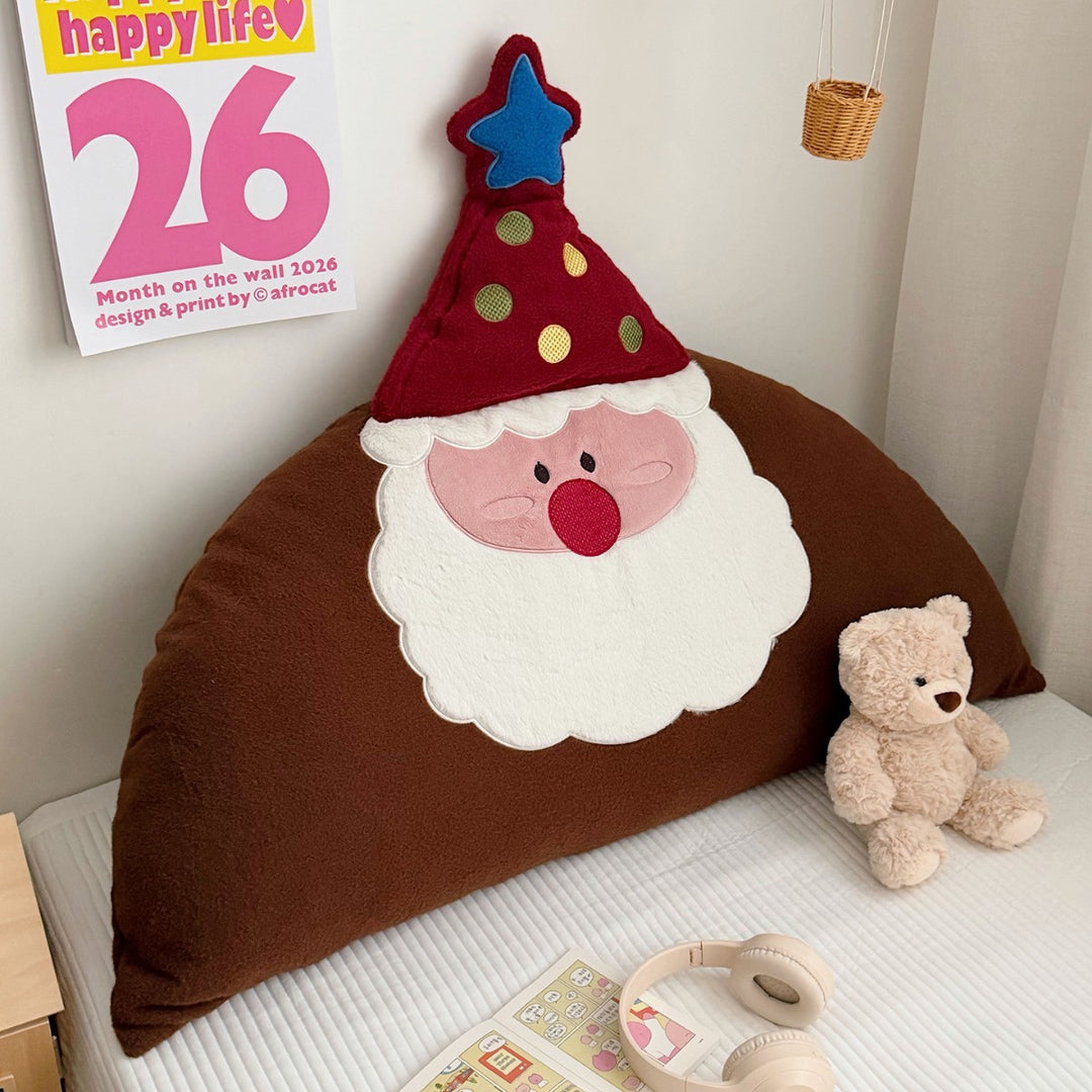 Santa Claus back cushion, plush, removable