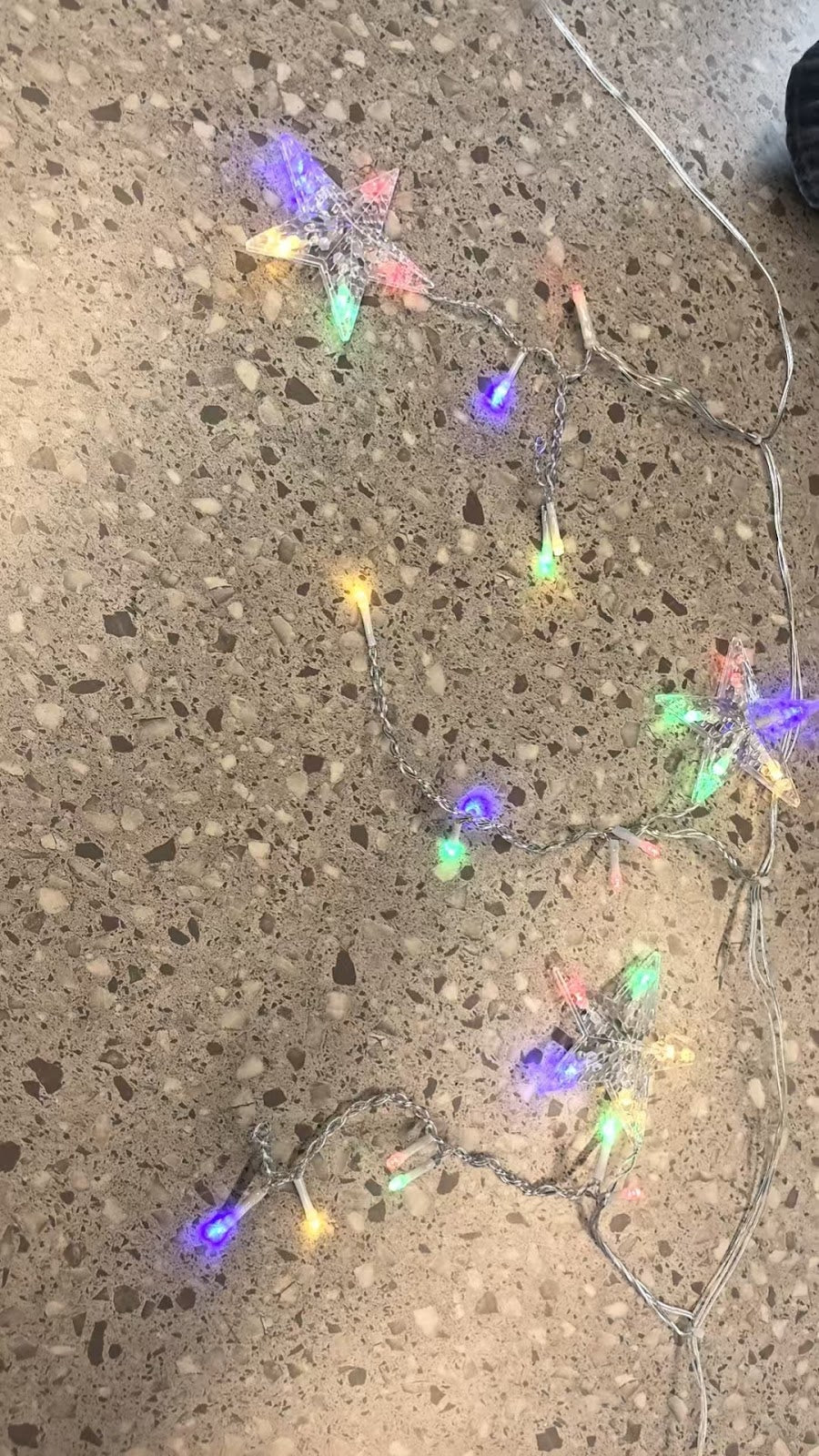 LED curtain light string with stars and moons