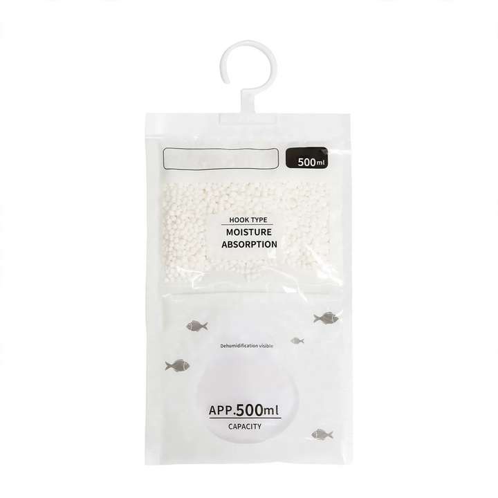 Moisture absorber bags for the household