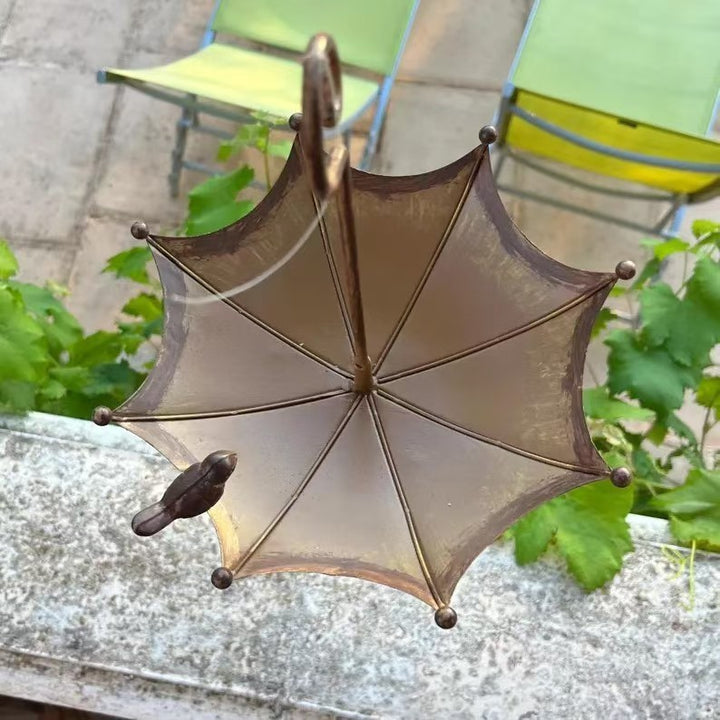 Birdhouse in Umbrella shape made of Iron