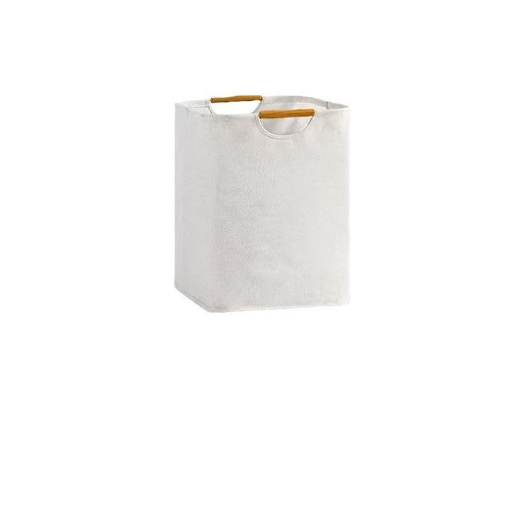 Foldable laundry basket made of cotton and linen