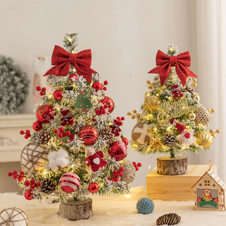 Mini Christmas tree with lighting, 45/60 cm