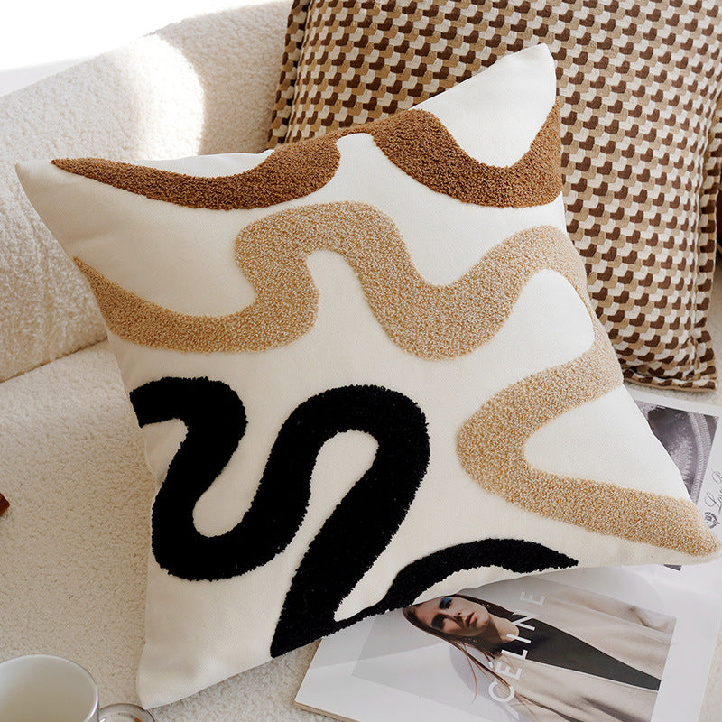 Nordic Pillowcase, Linen, Dots and Patterns