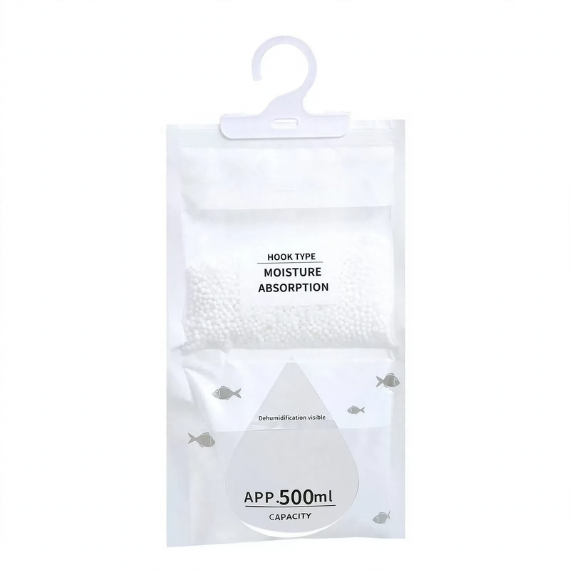 Hanging dehumidifier bag for closets