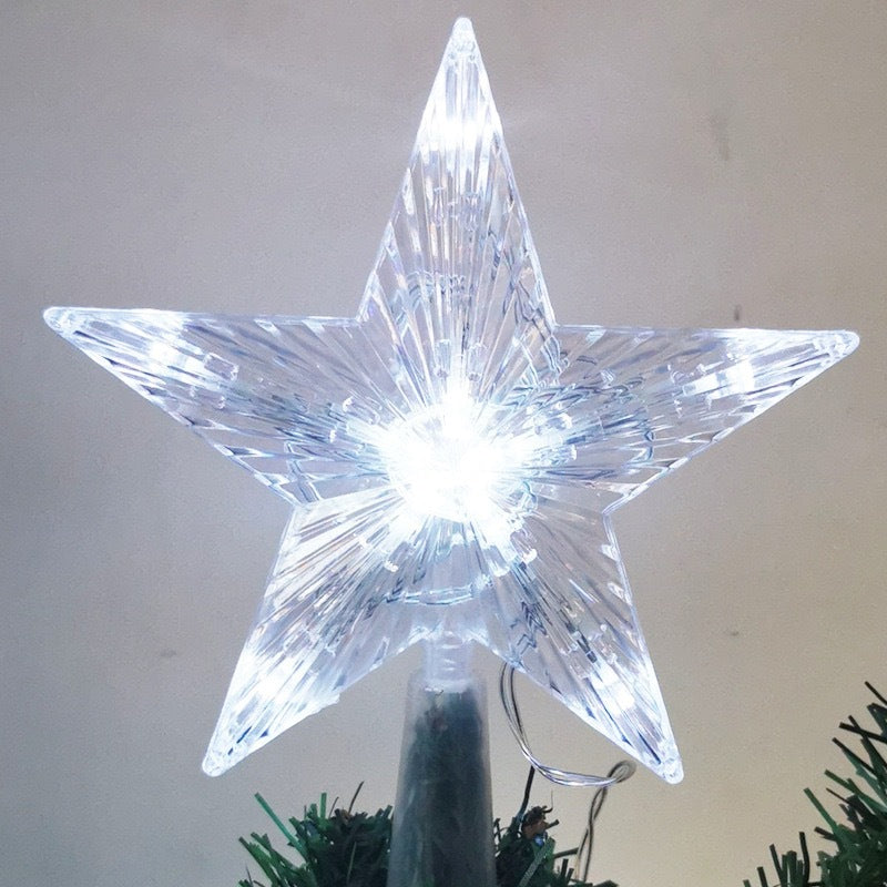 LED Christmas Tree Top Star, 20 cm, illuminated