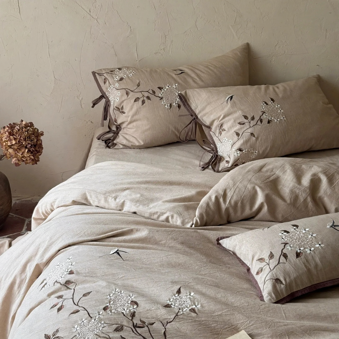 High-quality bedding set made of cotton-linen blend