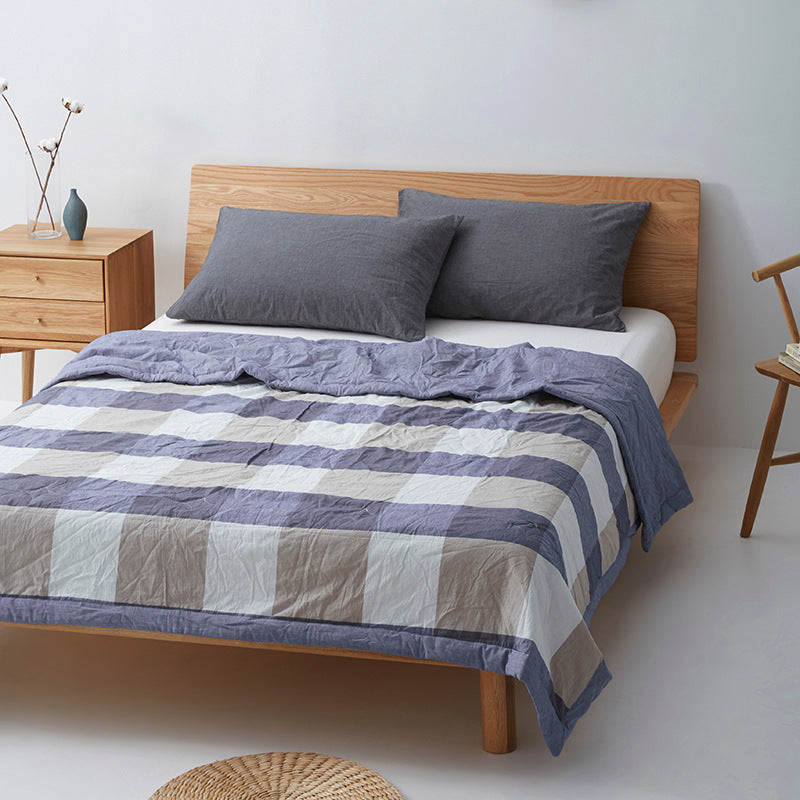 Pure cotton summer blanket, machine washable