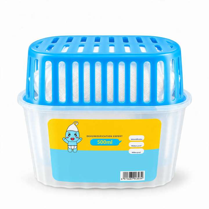 Dehumidifier box with calcium chloride