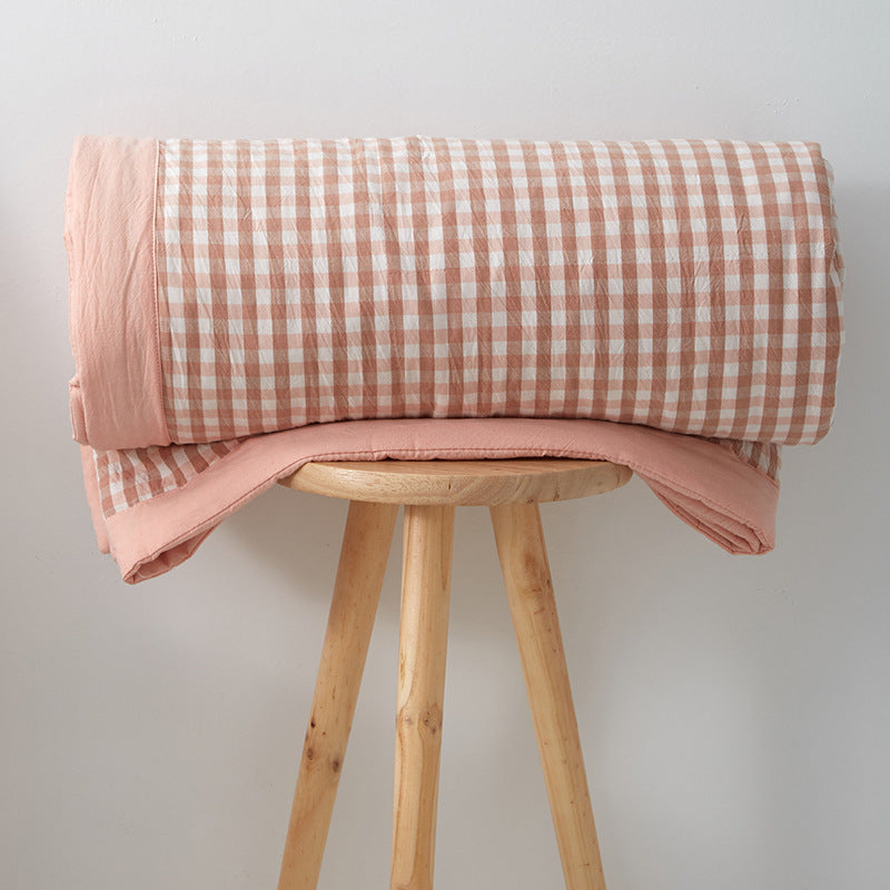 Pure cotton summer blanket, machine washable