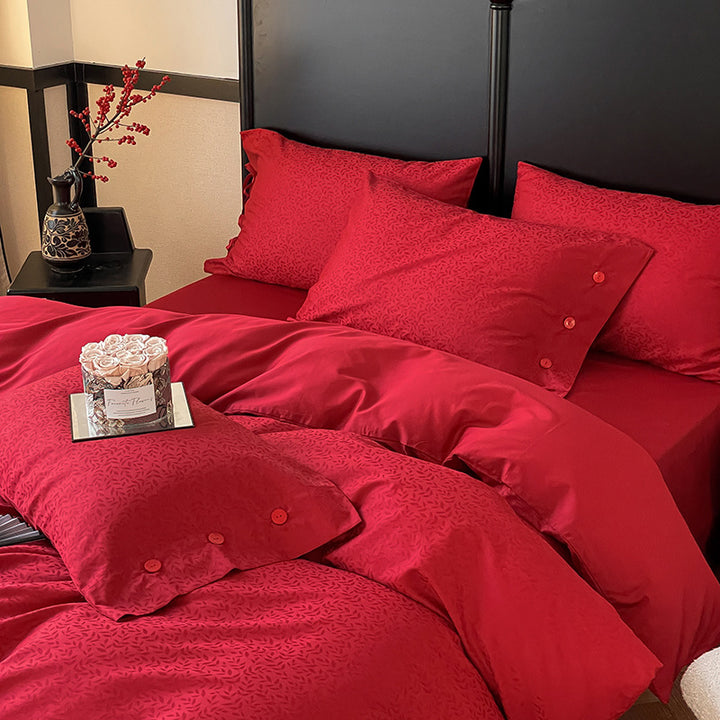 Long-staple cotton bedding for weddings