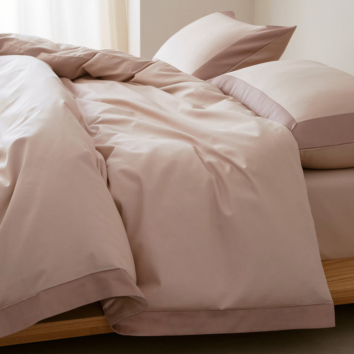 Cotton bedding set, 4-piece, long-staple, year-round