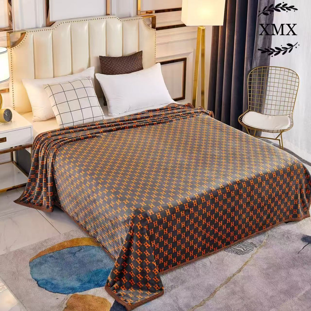 Striped throw blanket in various designs