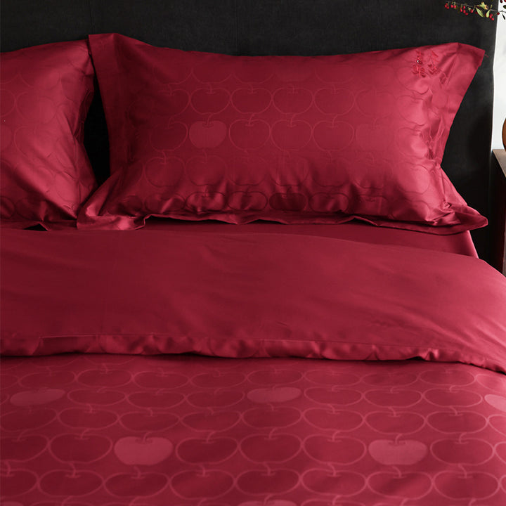 Wedding bedding set, long-staple cotton, Chinese style