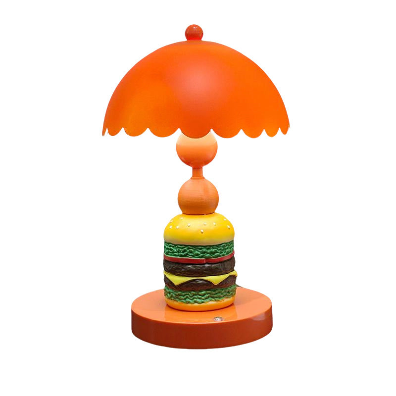 Hamburger table lamp with decorative function