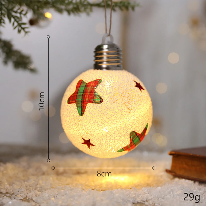 Decorative Christmas wooden house with lighting