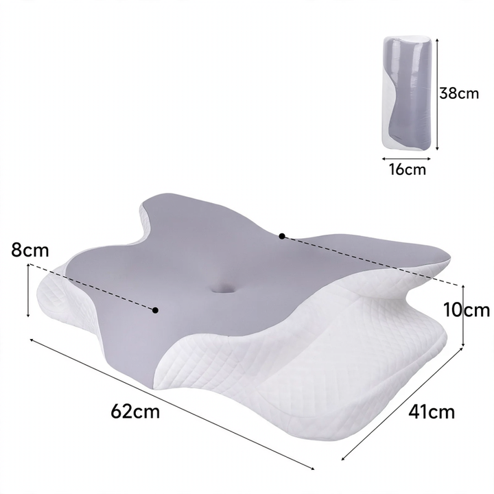 Functional cushion butterfly shape memory foam