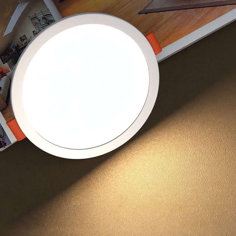 LED recessed light, ultra-flat, 6–15 W