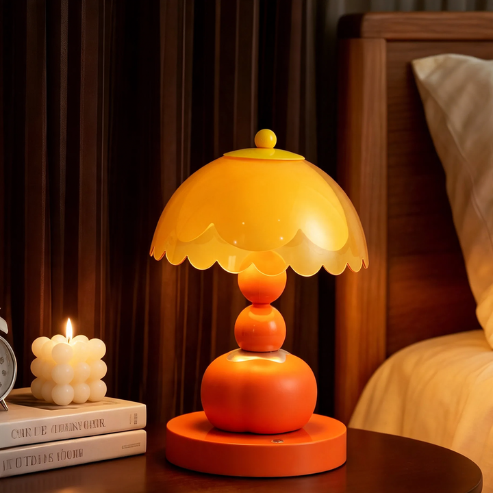 Kaki table lamp, creative design, decorative element