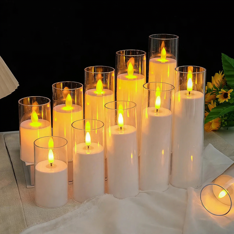 LED electronic candle for atmospheric lighting