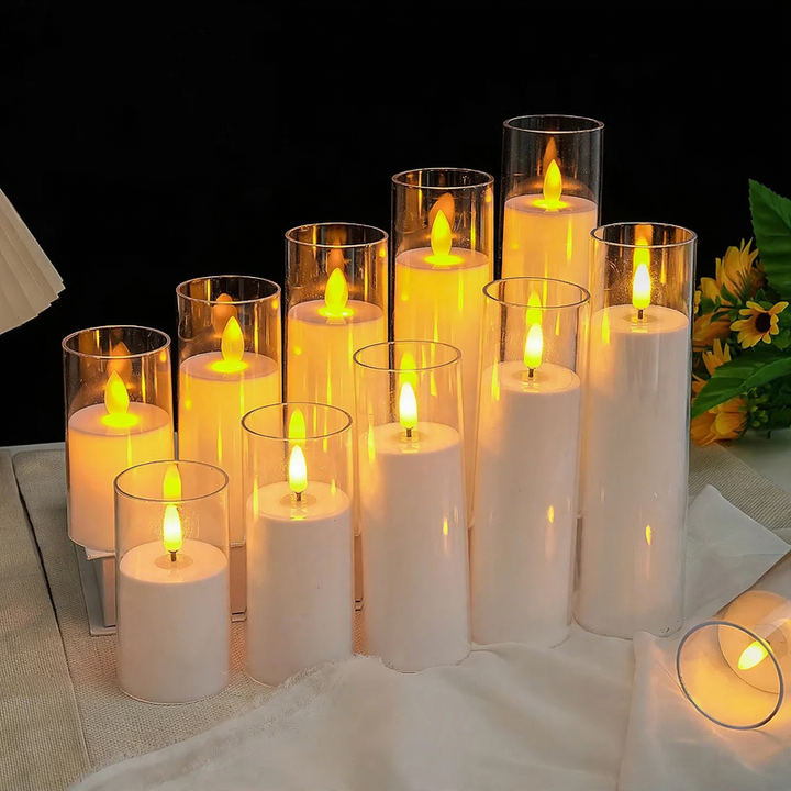 LED electronic candle for atmospheric lighting