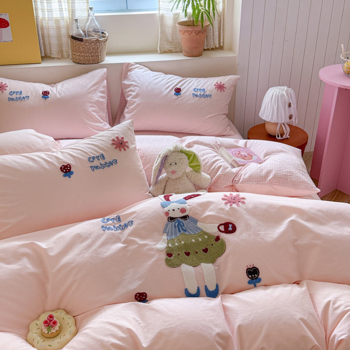 Bedding set, 3-4 pieces, cotton, cartoon