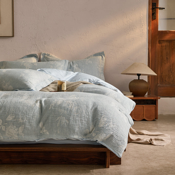 Three-layer cotton bedding, geometric pattern