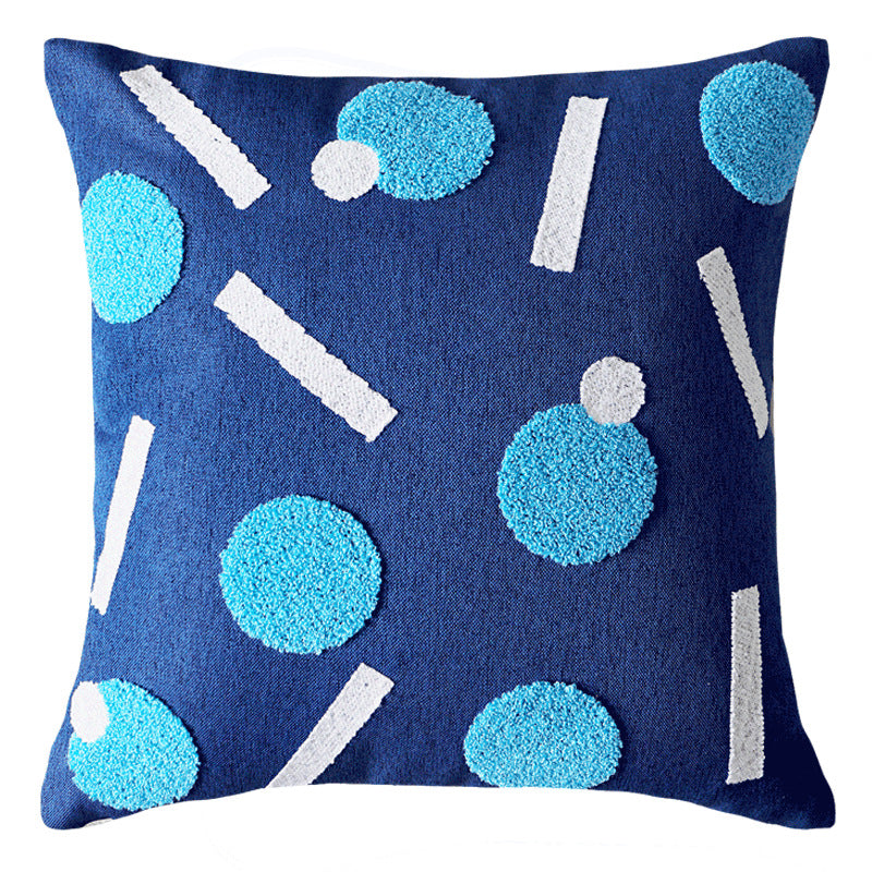 Modern-minimalist pillowcase with houndstooth pattern