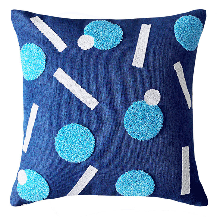 Modern-minimalist pillowcase with houndstooth pattern