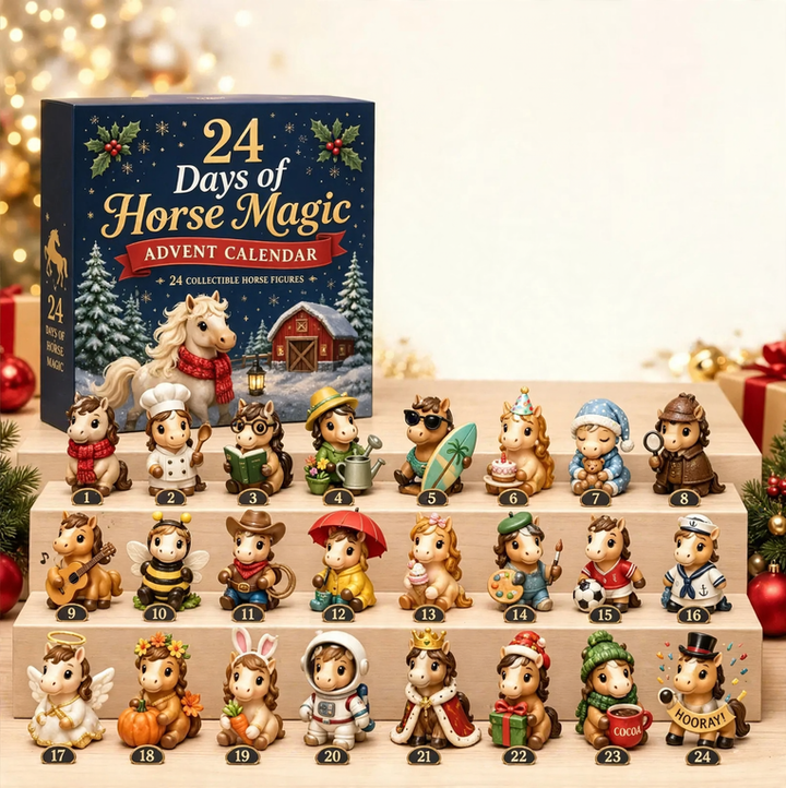 Christmas Advent Calendar with Cat Ornaments
