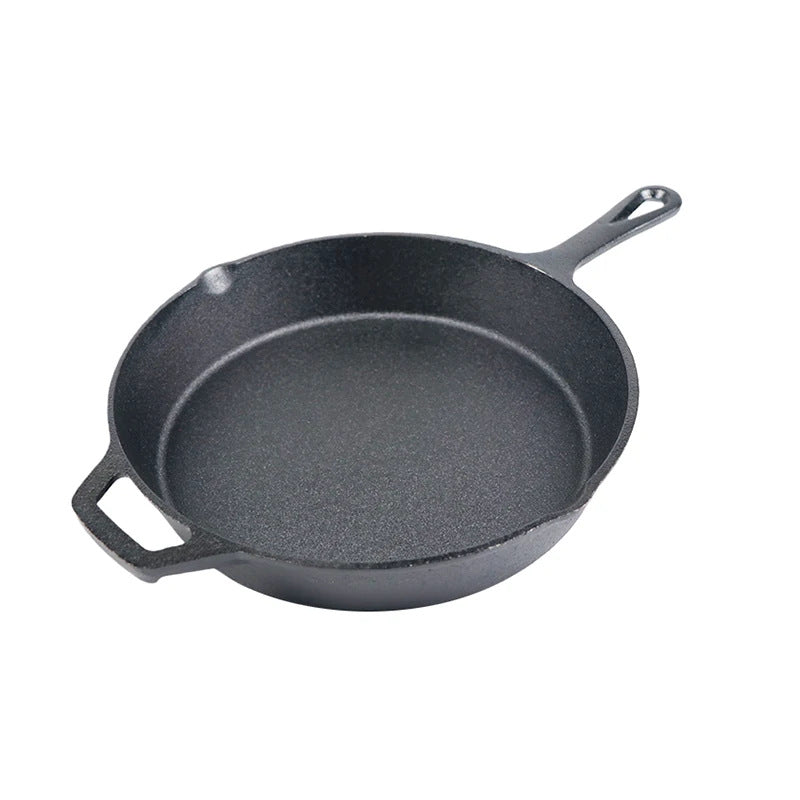Cast iron pan, flat bottom