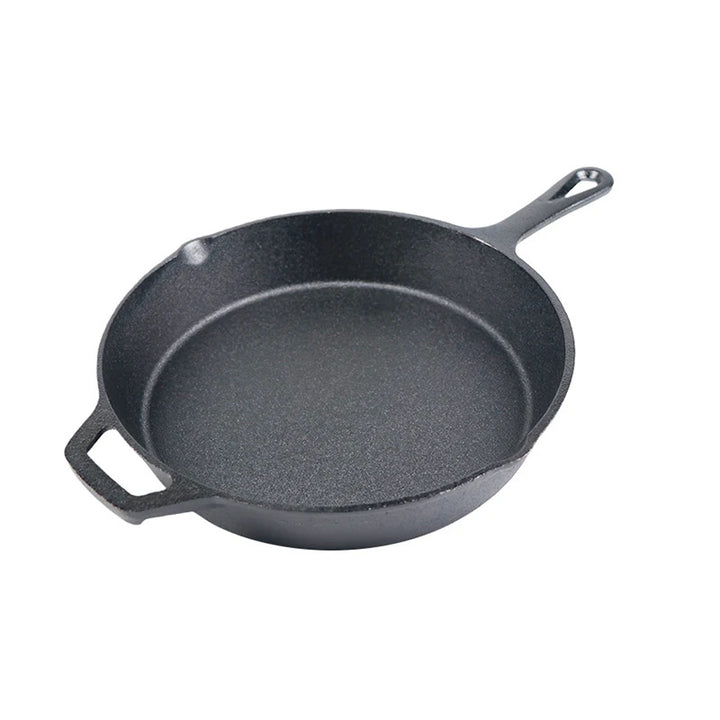 Cast iron pan, flat bottom