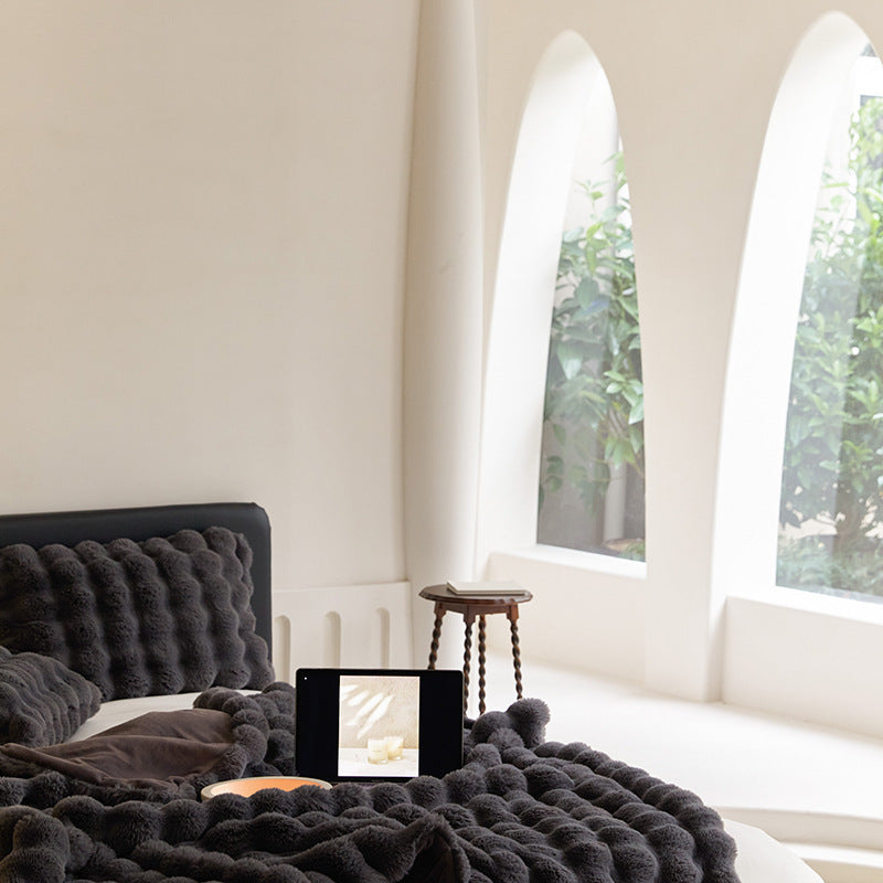Milk fiber wool blanket, 100×160 cm or 160×200 cm