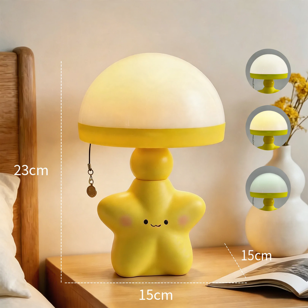 Cartoon-Star Jellyfish Light with Pull Cord