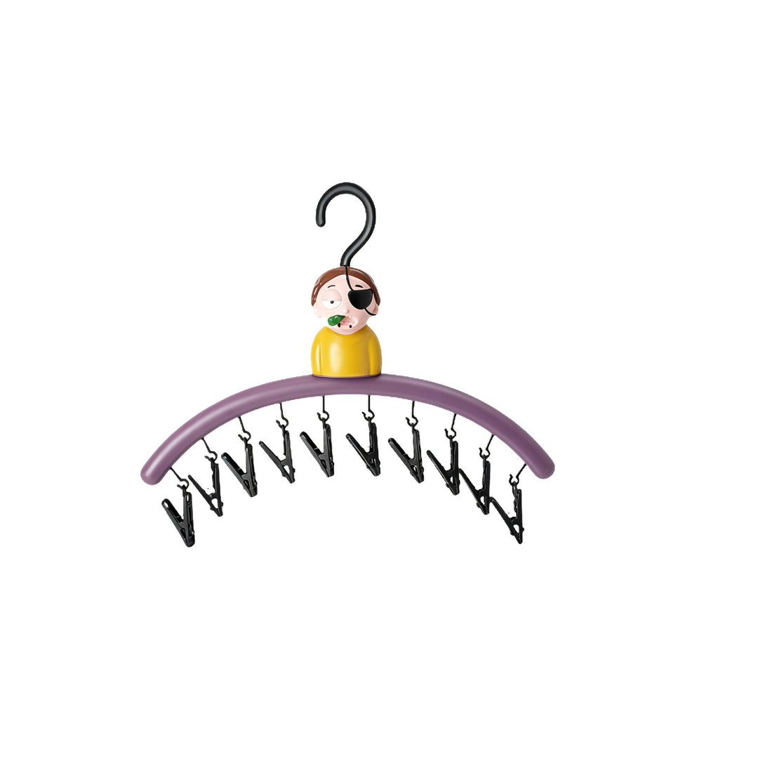 Cartoon clothes dryer with clips