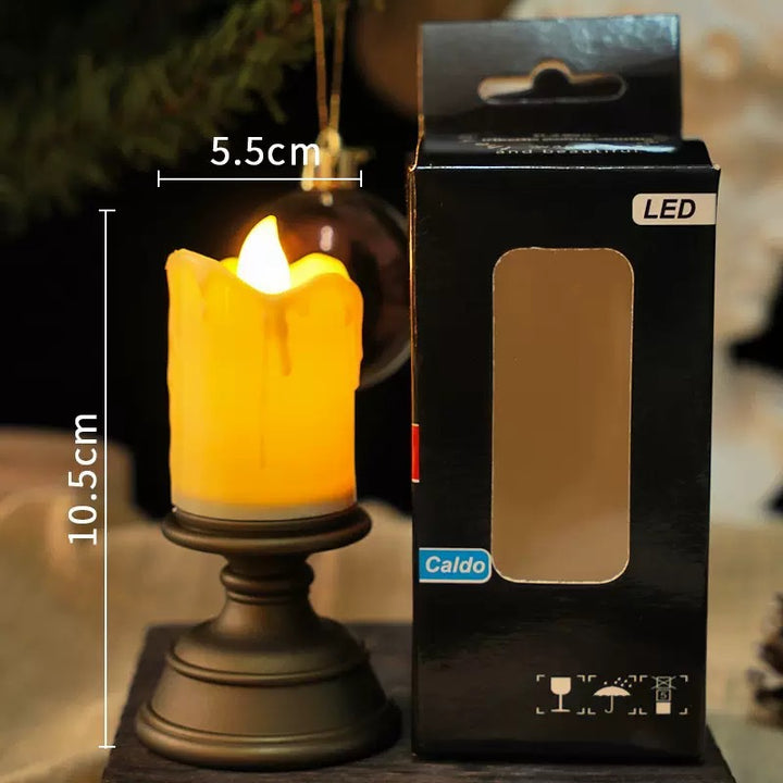 LED Real Wax Effect Candle with Drip Effect