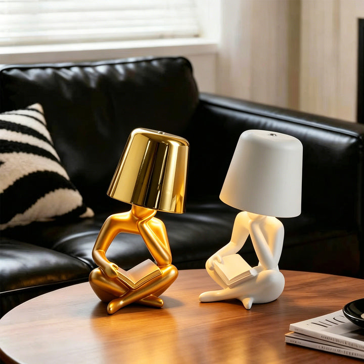 Abstract Reading Figure Table Lamp
