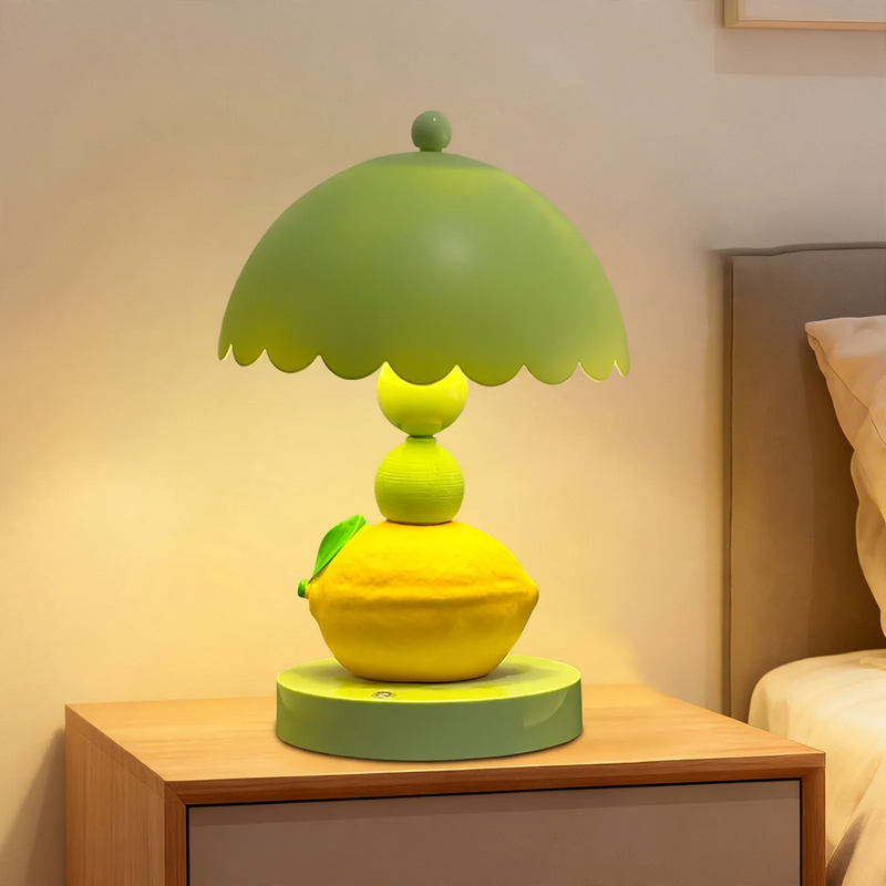 Lemon Fruit Table Lamp in Green