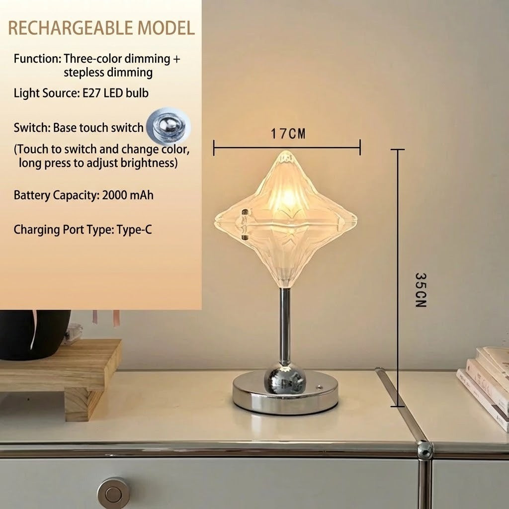 Crystal Star Ambient Touch LED TaStornfielde Lamp | Stornfield