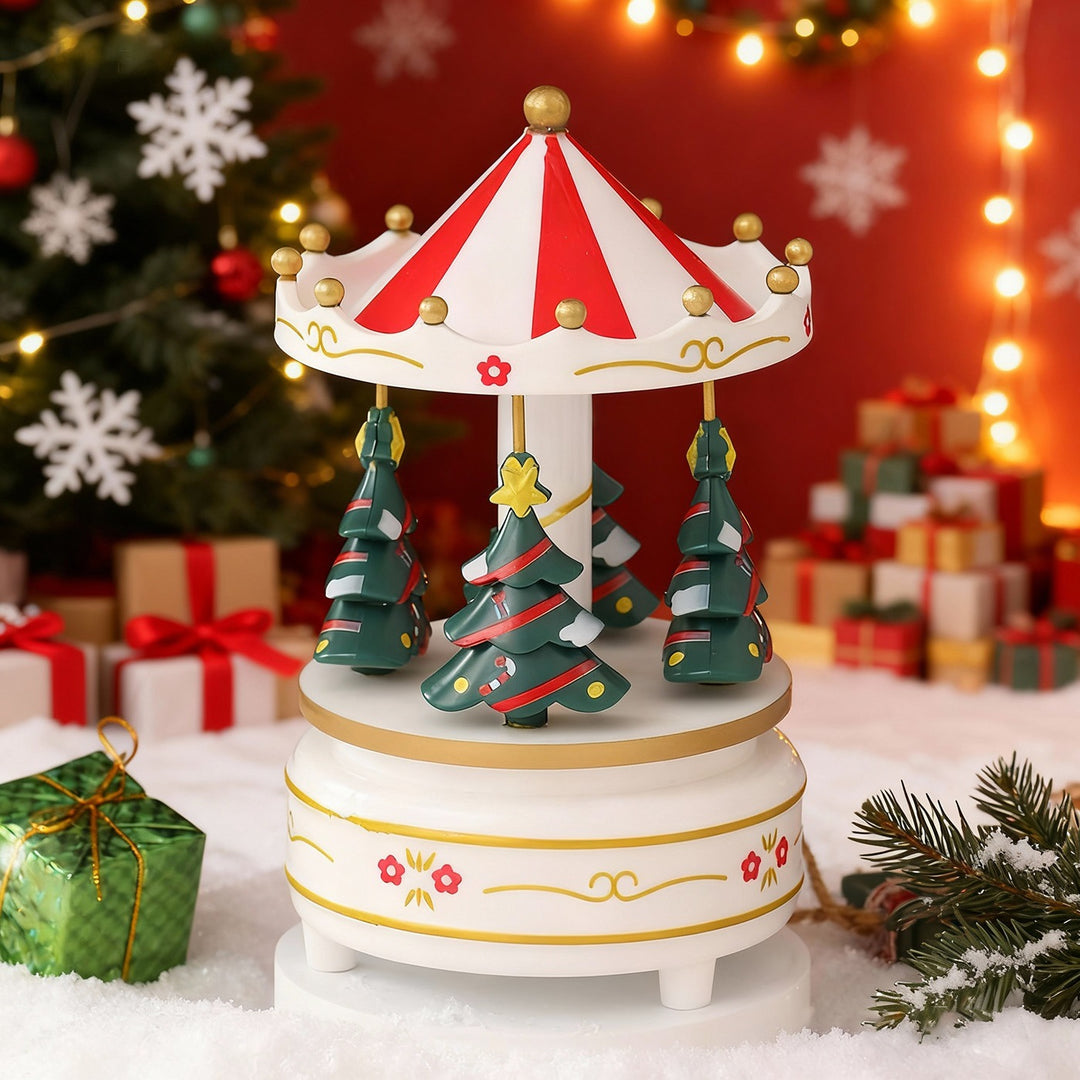 Classic carousel music box for festive occasions