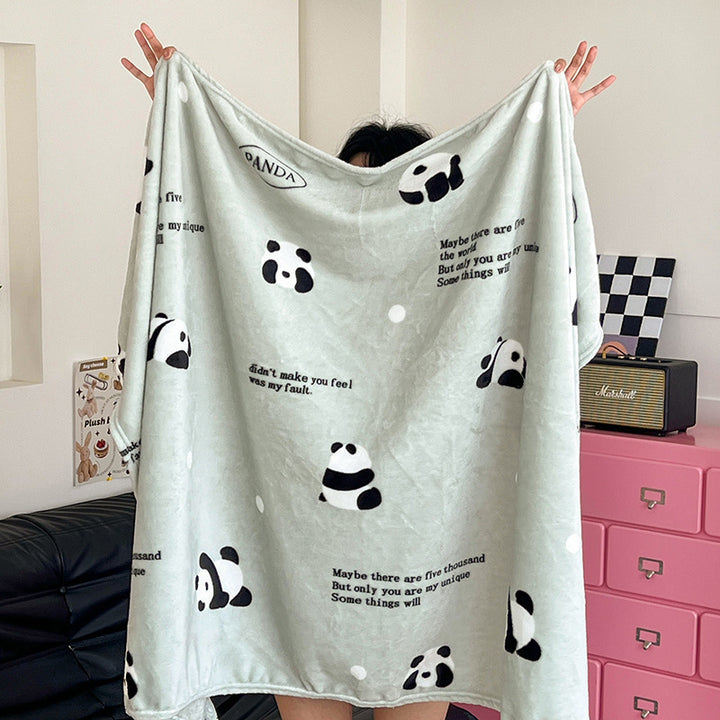Double-sided coral fleece blanket, various sizes