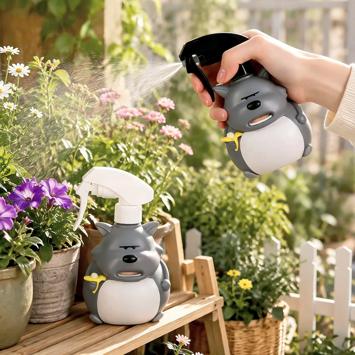 Spray bottle for plants, banana shape