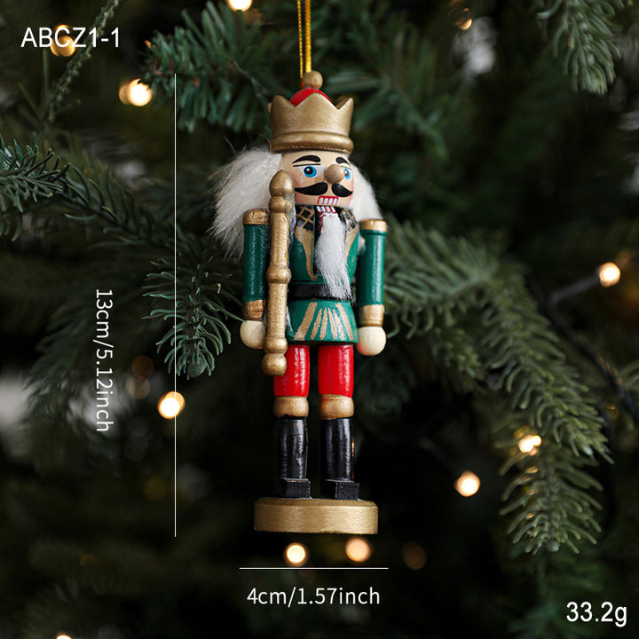 Nutcracker pendant made of wood, 13 cm