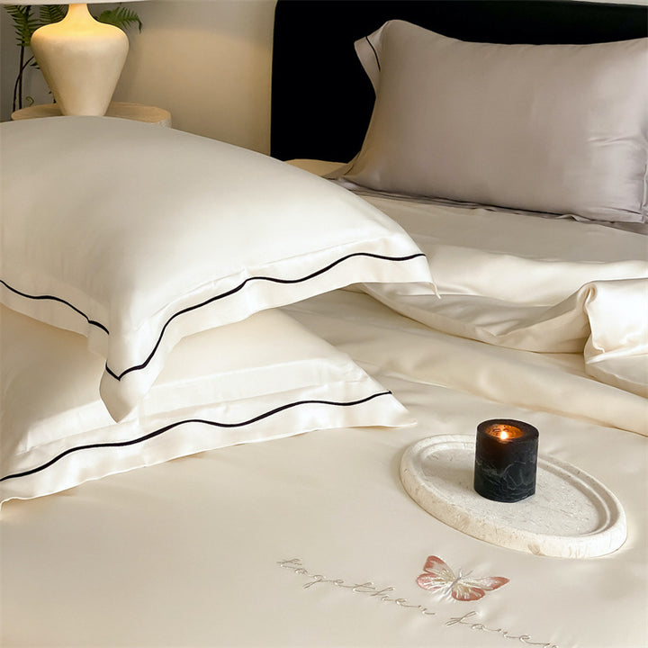 Solid color Tencel duvet cover, Class A, silky and soft