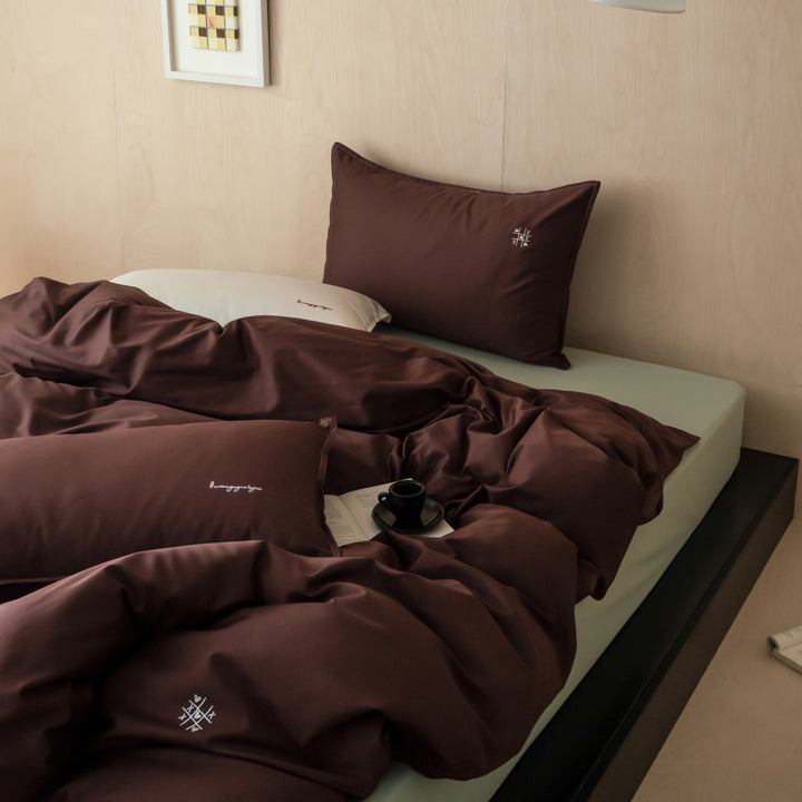 Bedding set, 100s long staple cotton, embroidered