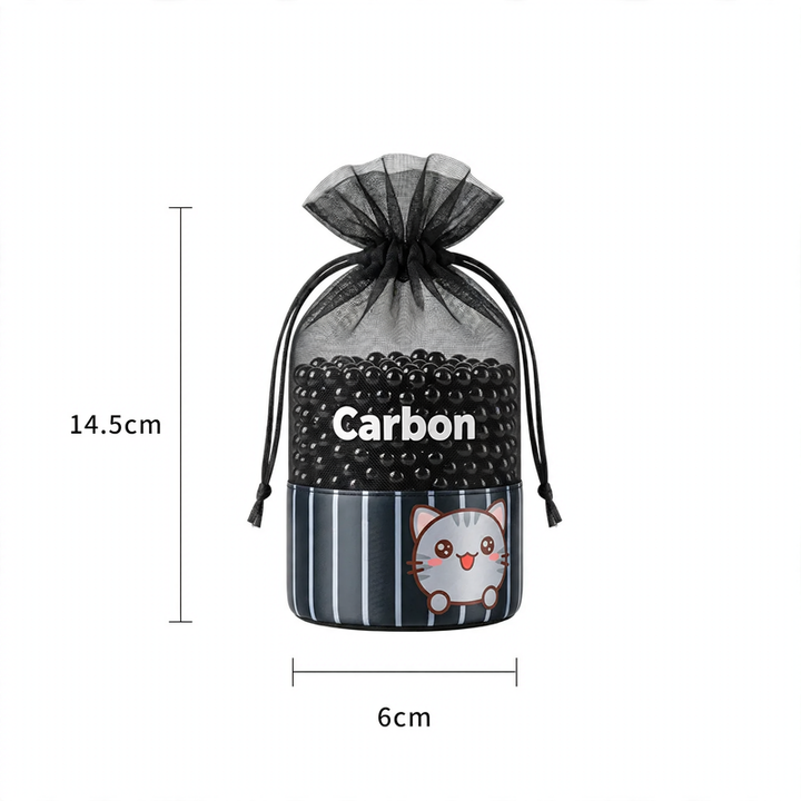 Activated carbon bags for odor neutralization and moisture absorption