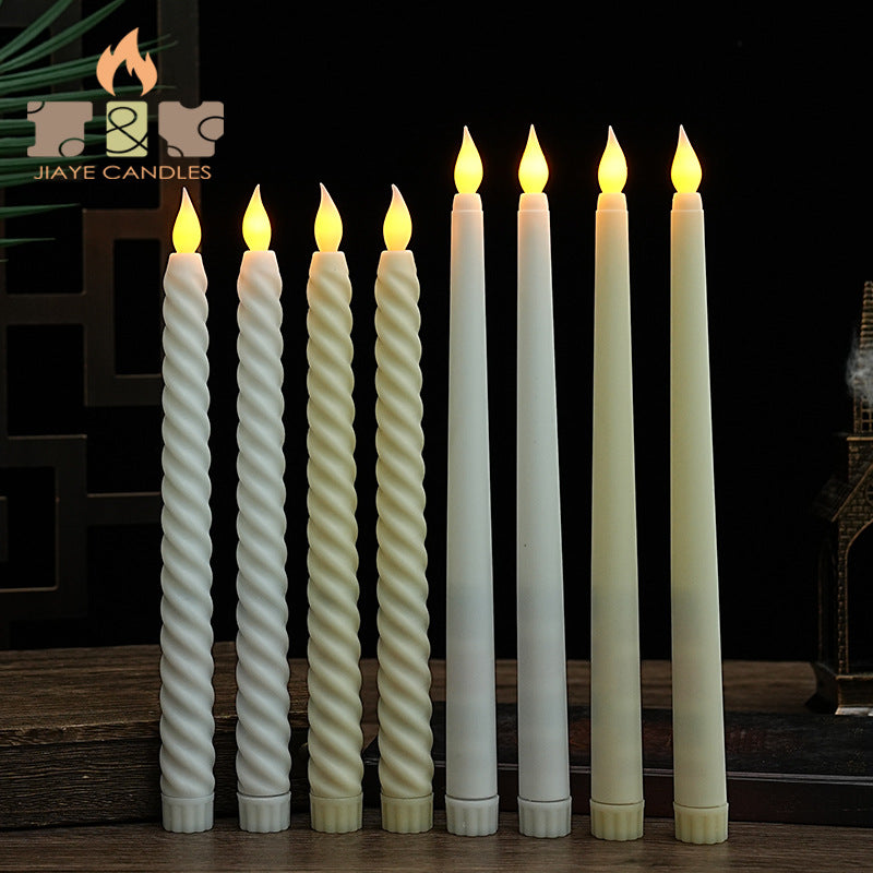 LED Spiral Shaped Taper Candles