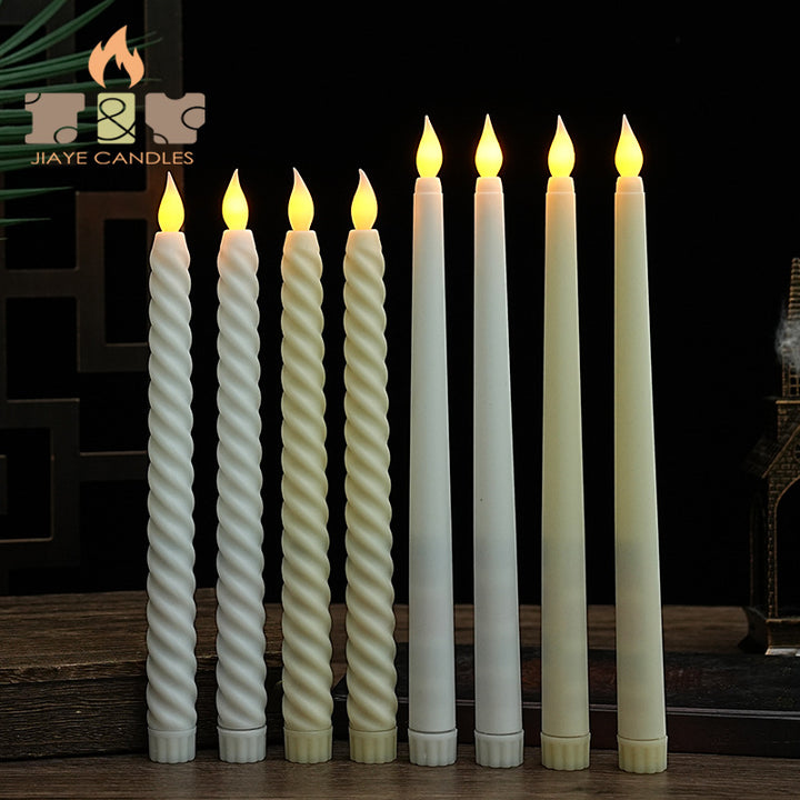 LED Spiral Shaped Taper Candles