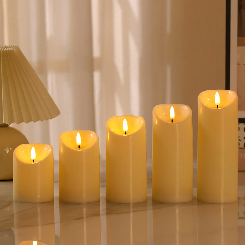 Realistic LED Stump Candles